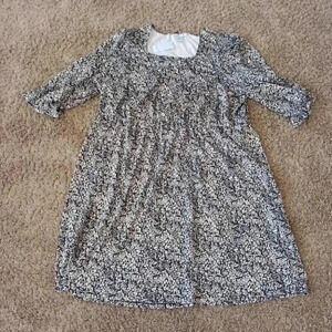 Heather B 3X 3 Quarter Length Sleeved Women's Floral Print Dress